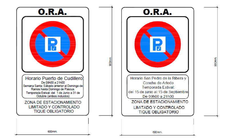 Regulación hora zona azul